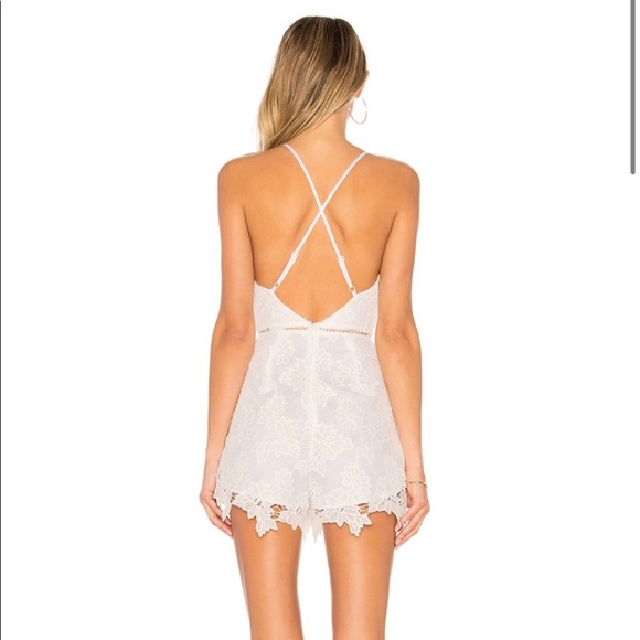 (REVOLVE) By the way. Rory Lace Romper - Picture 2 of 11